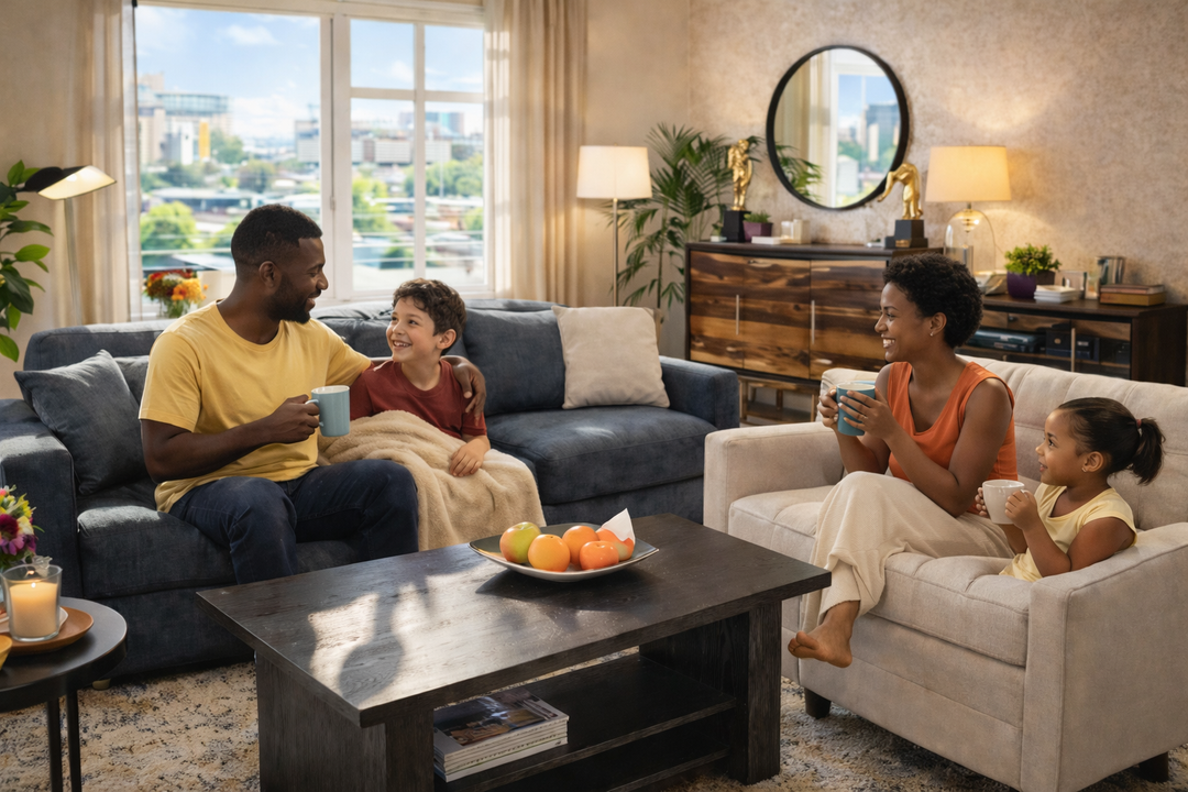 Modern Living Room Furniture Bundle | 3-Seater Sofa & Contemporary Coffee Table Set