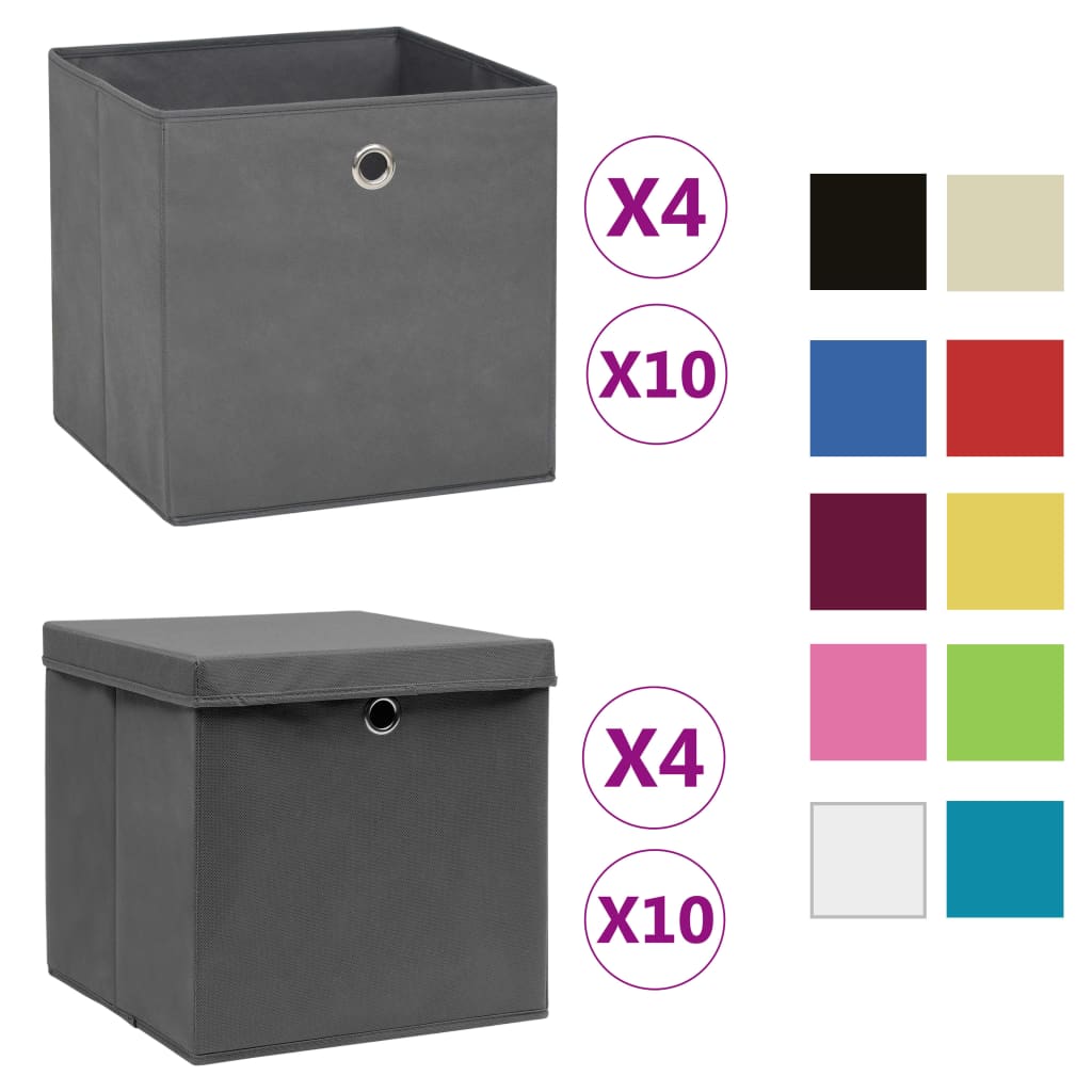 vidaXL Storage Box Decorative Foldable Pack Box Storage Chest with Covers-49