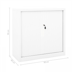 vidaXL Storage Cabinet Sideboard Accent Buffet Cabinet for Entryway Steel-10