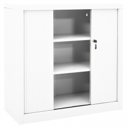vidaXL Storage Cabinet Sideboard Accent Buffet Cabinet for Entryway Steel-16