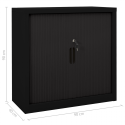 vidaXL Storage Cabinet Sideboard Accent Buffet Cabinet for Entryway Steel-19