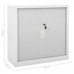 vidaXL Storage Cabinet Sideboard Accent Buffet Cabinet for Entryway Steel-27