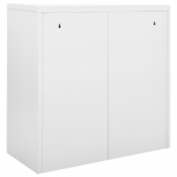 vidaXL Storage Cabinet Sideboard Accent Buffet Cabinet for Entryway Steel-0