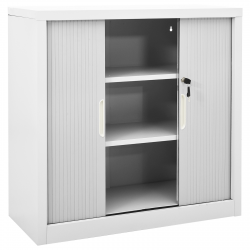 vidaXL Storage Cabinet Sideboard Accent Buffet Cabinet for Entryway Steel-3
