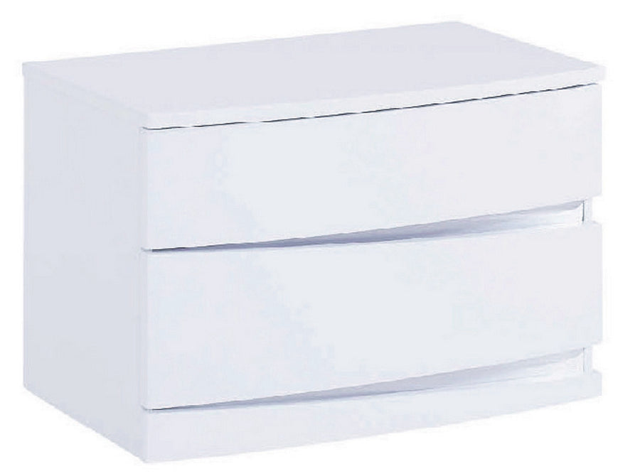 16.5" Exquisite White High Gloss Nightstand-0