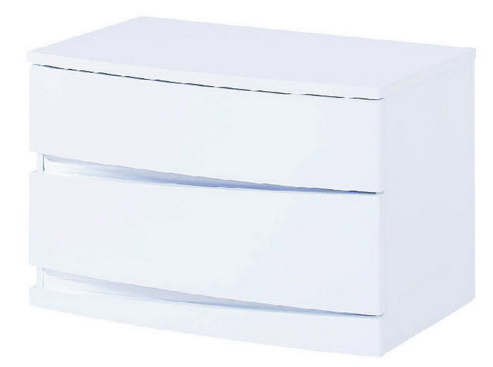 16.5" Exquisite White High Gloss Nightstand-1