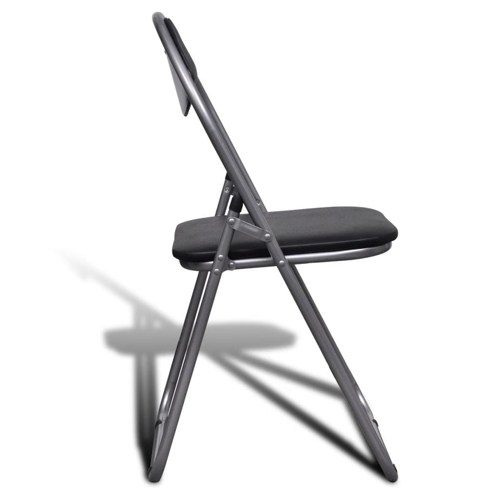vidaXL Folding Chairs 6 pcs Faux Leather-3