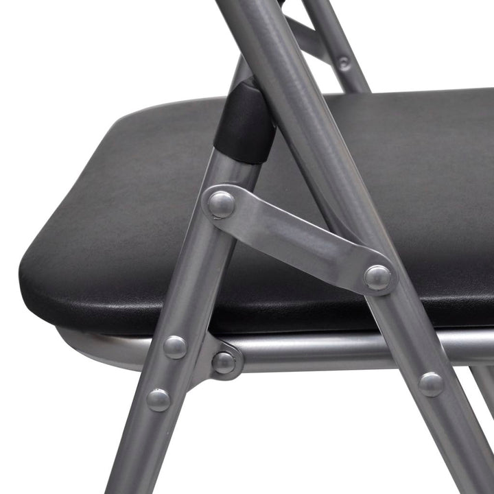 vidaXL Folding Chairs 6 pcs Faux Leather-6