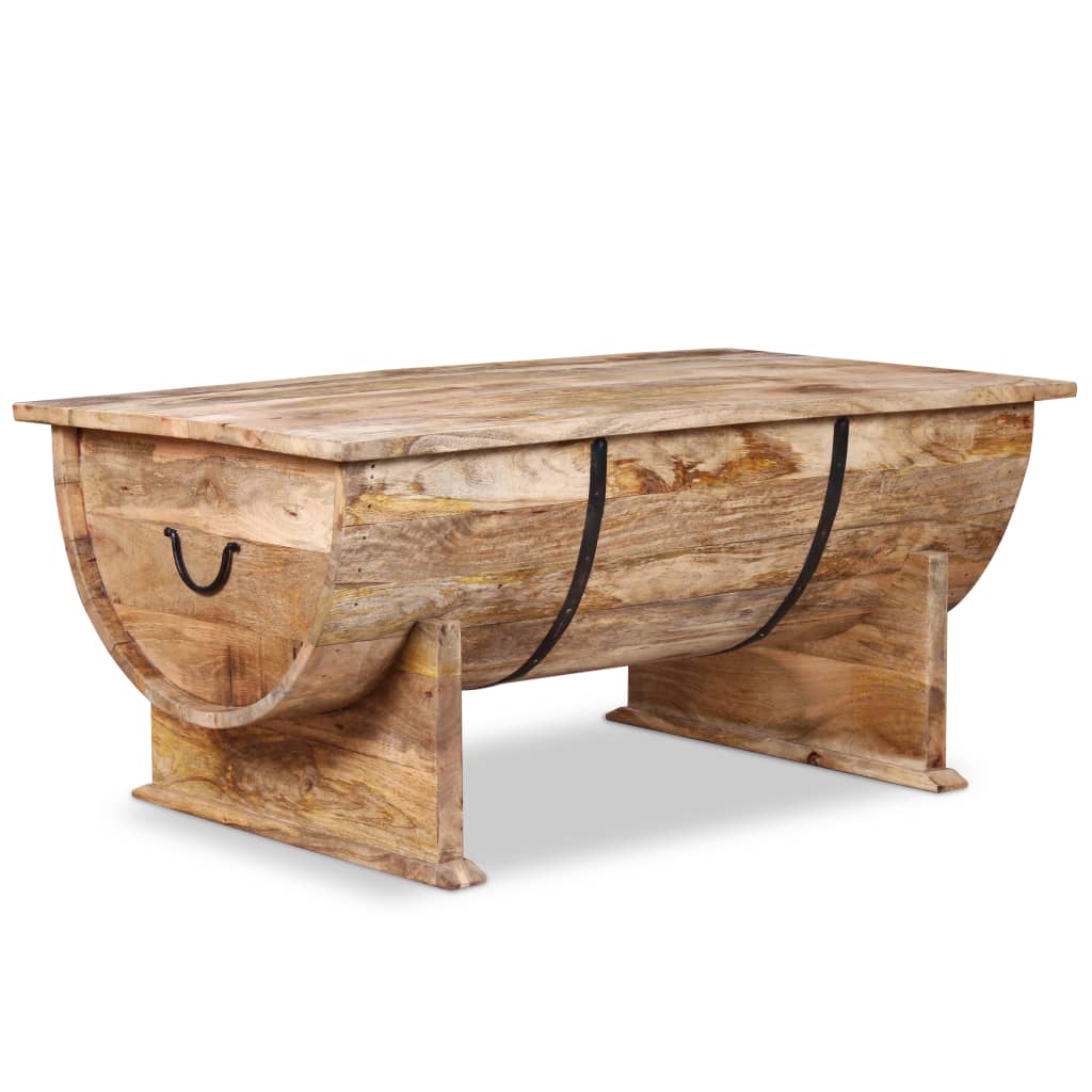 vidaXL Coffee Table Solid Mango Wood 34.6"x19.7"x15.7"-3
