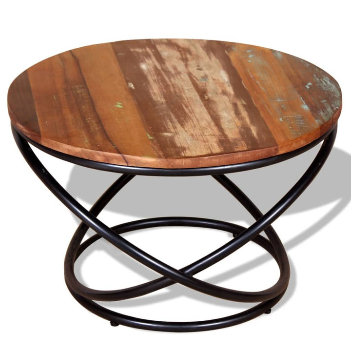 vidaXL Coffee Table Solid Reclaimed Wood 23.6"x23.6"x15.7"-1