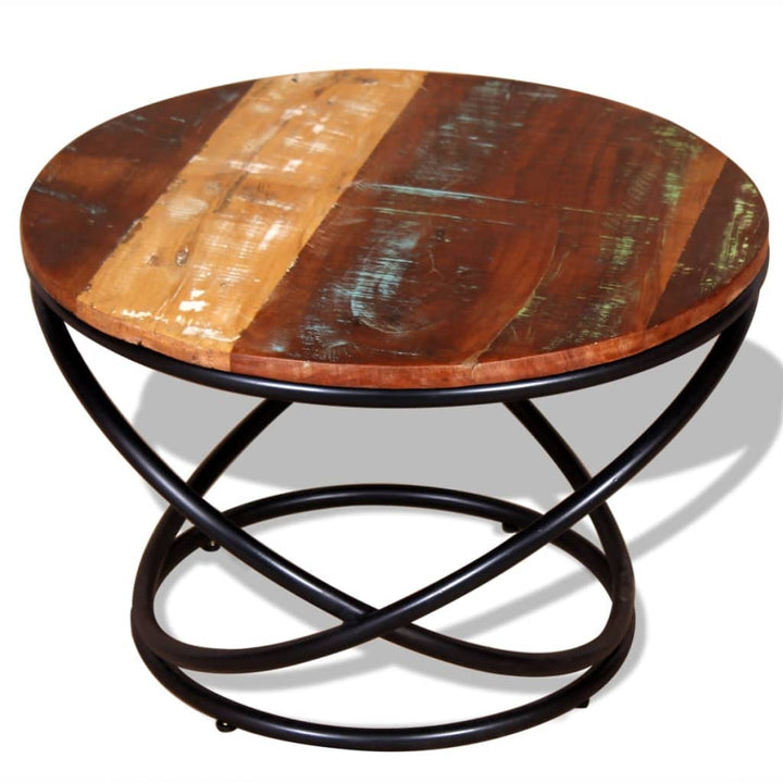 vidaXL Coffee Table Solid Reclaimed Wood 23.6"x23.6"x15.7"-2