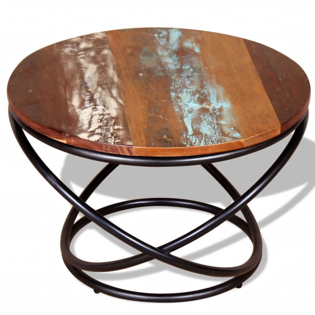 vidaXL Coffee Table Solid Reclaimed Wood 23.6"x23.6"x15.7"-3