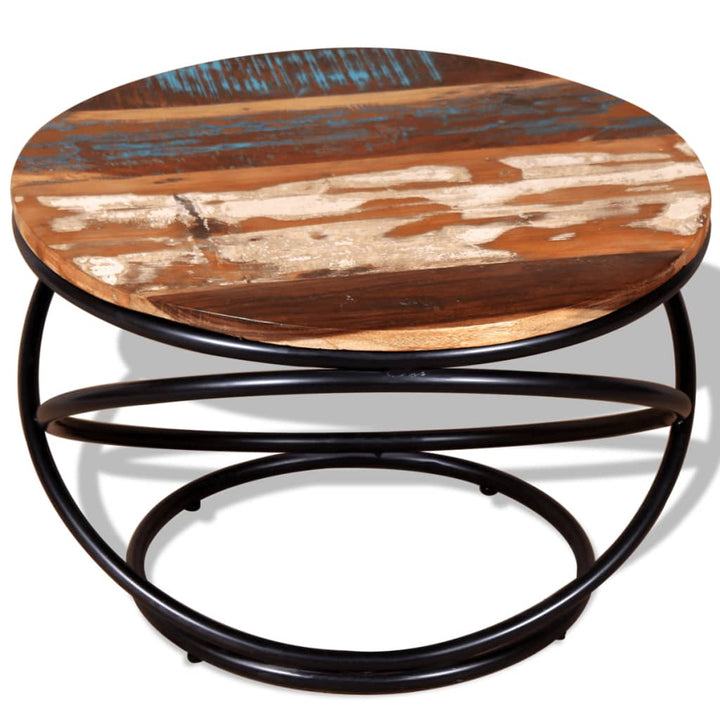 vidaXL Coffee Table Solid Reclaimed Wood 23.6"x23.6"x15.7"-7
