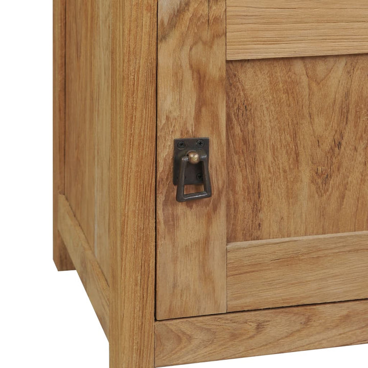 vidaXL Bedside Cabinet Solid Teak 15.7"x11.8"x19.7"-5