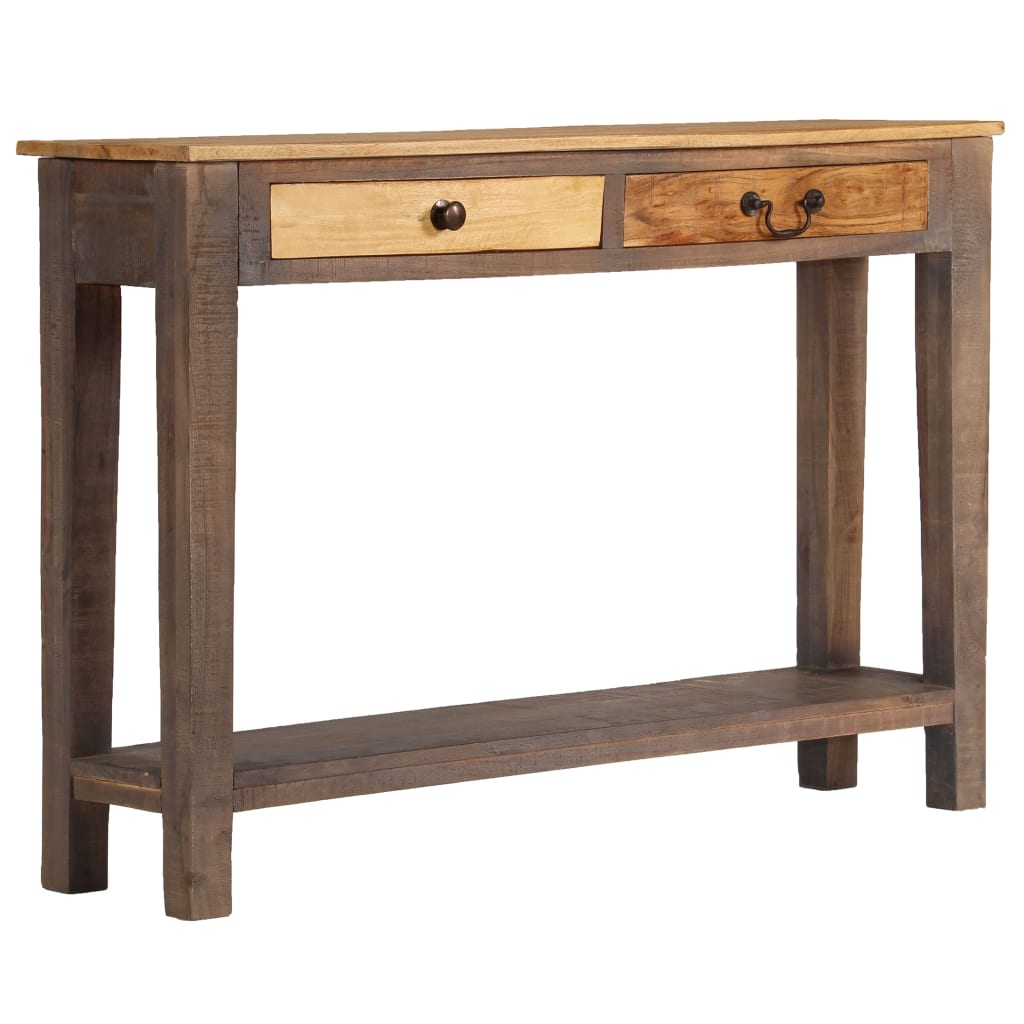 vidaXL Console Table Vintage Entryway Table with Storage Solid Wood Acacia-6