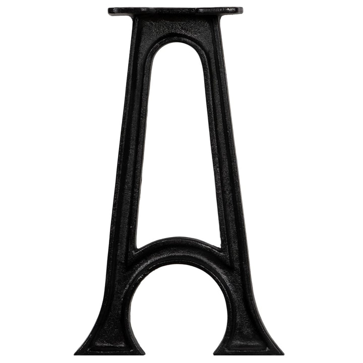 vidaXL Bench Legs 2 pcs with Arched Base A-Frame Cast Iron-3