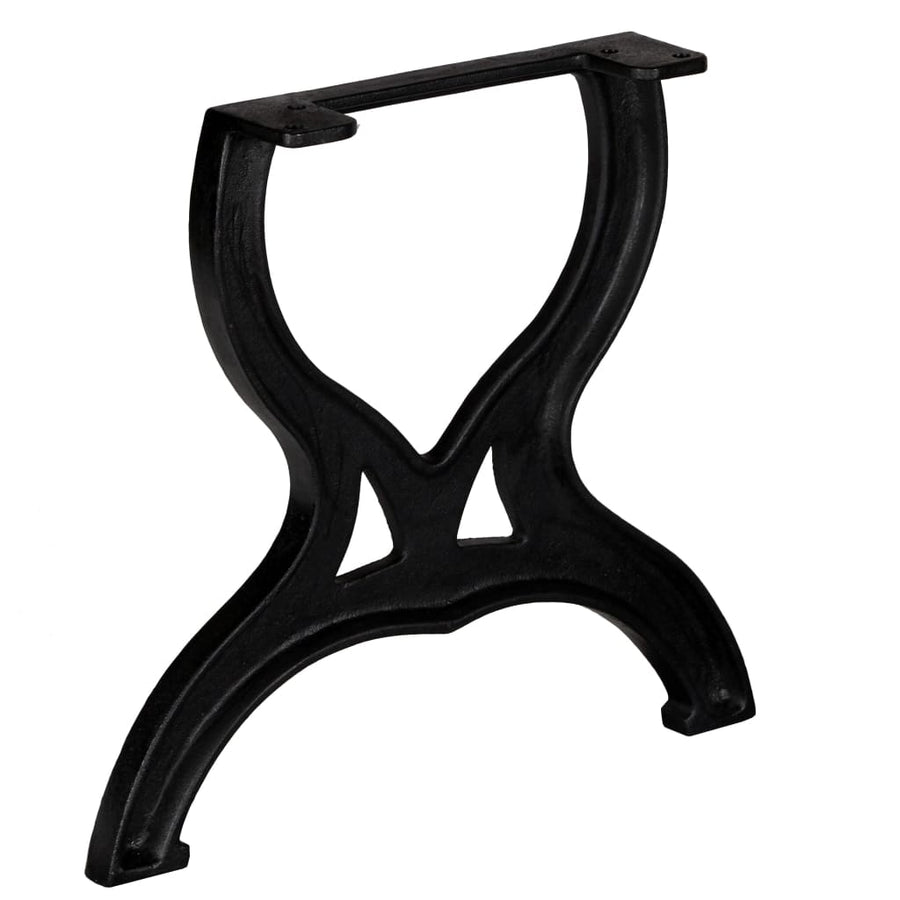 vidaXL Coffee Table Legs 2 pcs X-Frame Cast Iron-0
