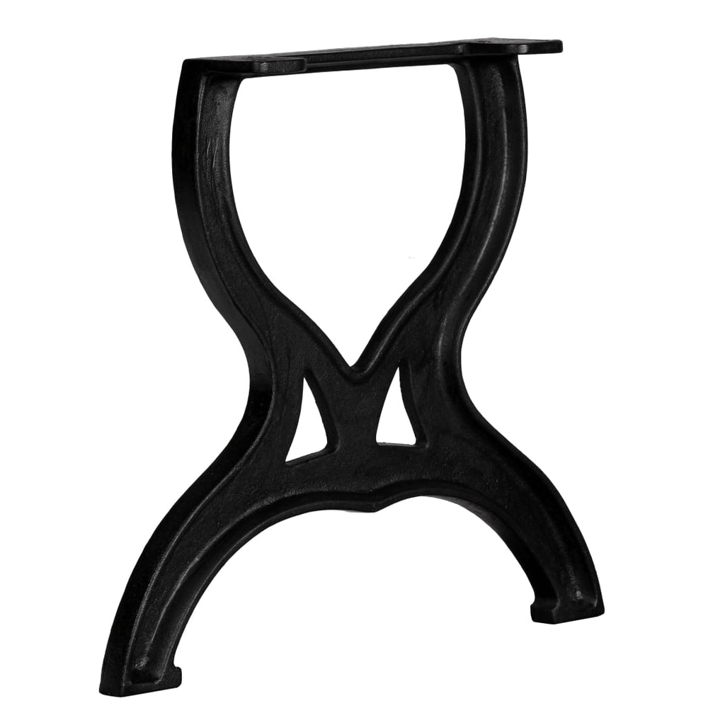 vidaXL Coffee Table Legs 2 pcs X-Frame Cast Iron-1