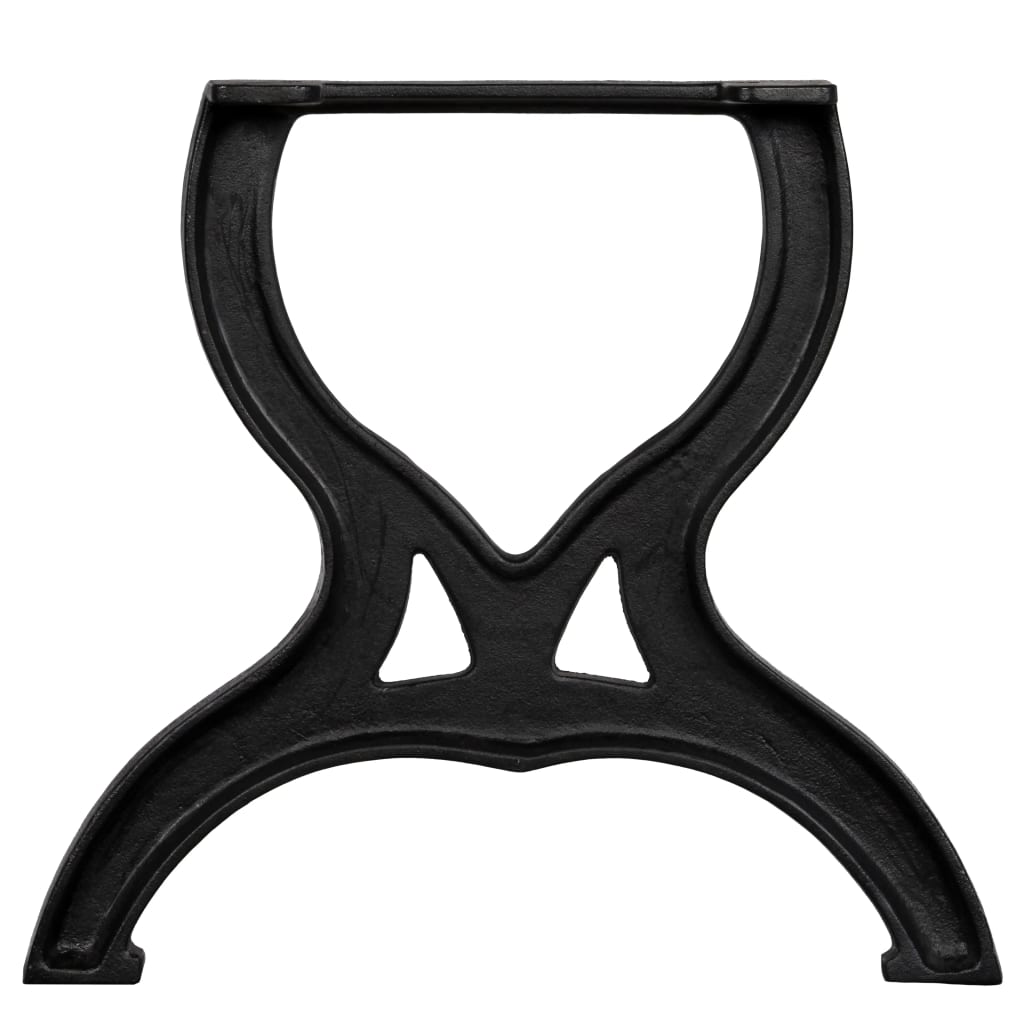 vidaXL Coffee Table Legs 2 pcs X-Frame Cast Iron-3
