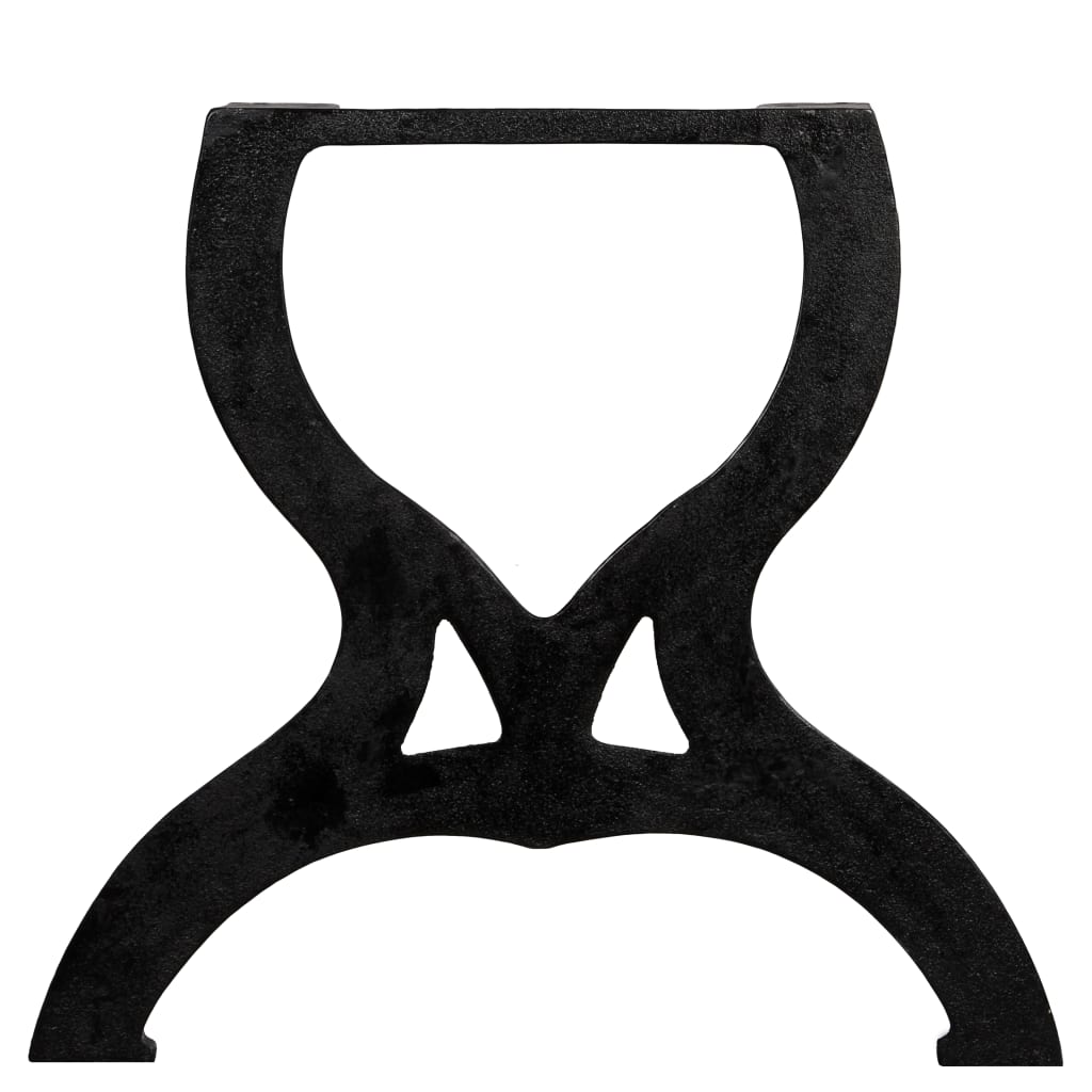vidaXL Coffee Table Legs 2 pcs X-Frame Cast Iron-4