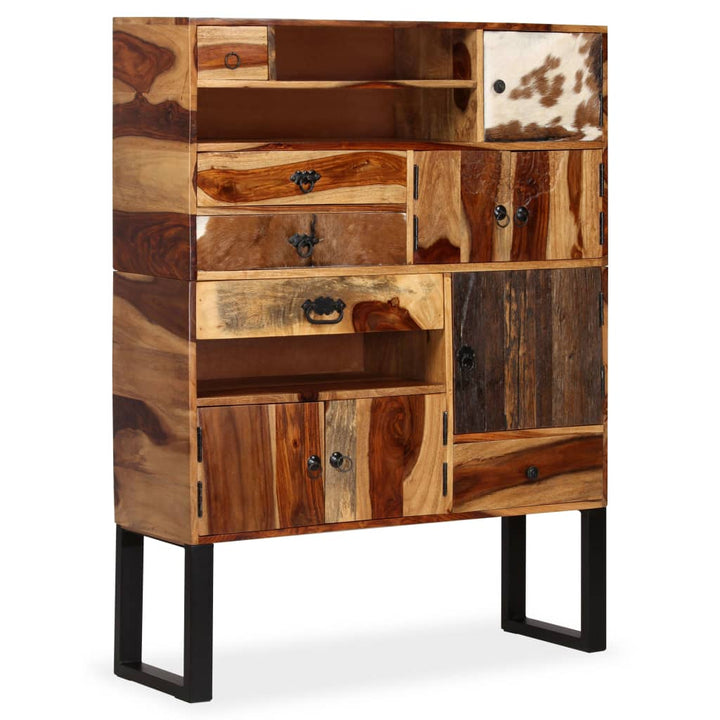 vidaXL Sideboard Drawer Cupboard Sideboard Buffet Cabinet Solid Wood Sheesham-8