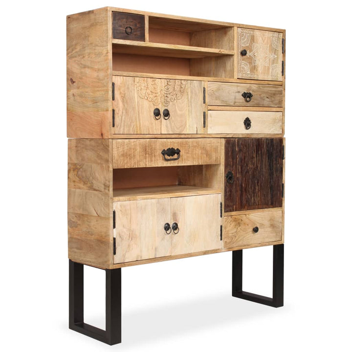 vidaXL Sideboard Drawer Cupboard Sideboard Buffet Cabinet Solid Wood Sheesham-9
