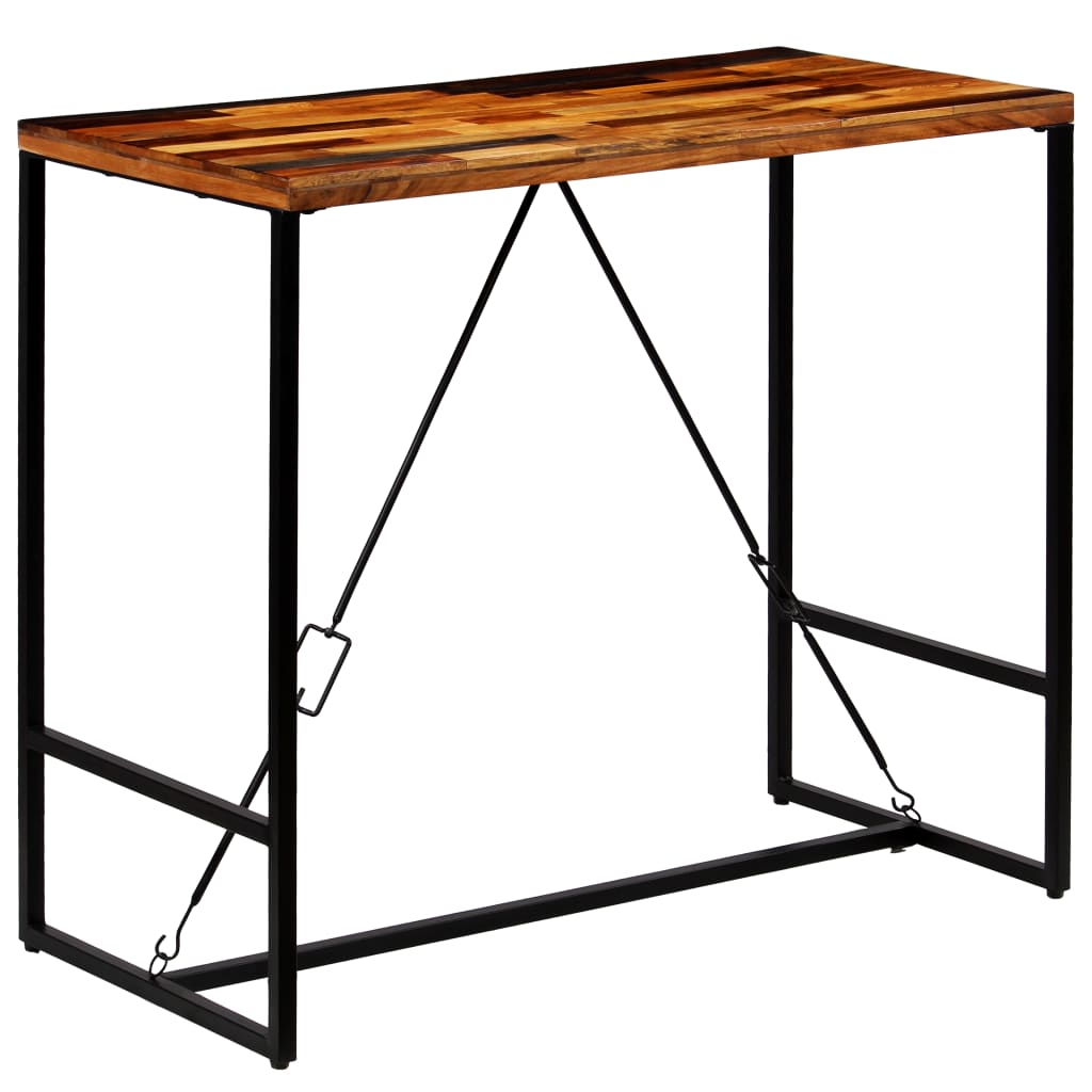 vidaXL Bar Table Pub Table Bistro Table for Dining Room Solid Reclaimed Wood-0