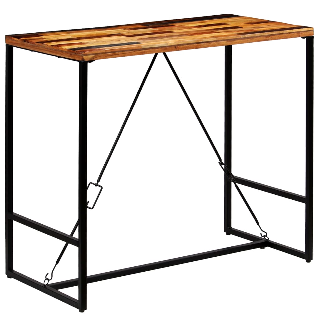 vidaXL Bar Table Pub Table Bistro Table for Dining Room Solid Reclaimed Wood-2