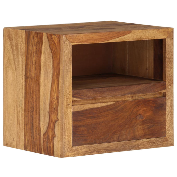 vidaXL Bedside Table Solid Sheesham Wood 15.7"x11.8"x13.8"-9