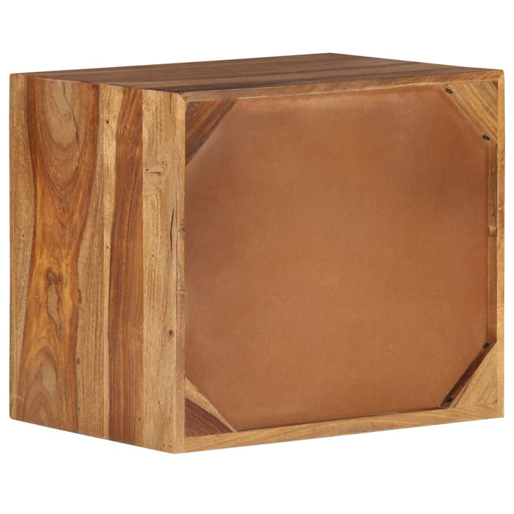 vidaXL Bedside Table Solid Sheesham Wood 15.7"x11.8"x13.8"-2