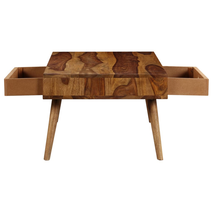 vidaXL Coffee Table 43.3"x19.7"x13.8" Solid Sheesham wood-4