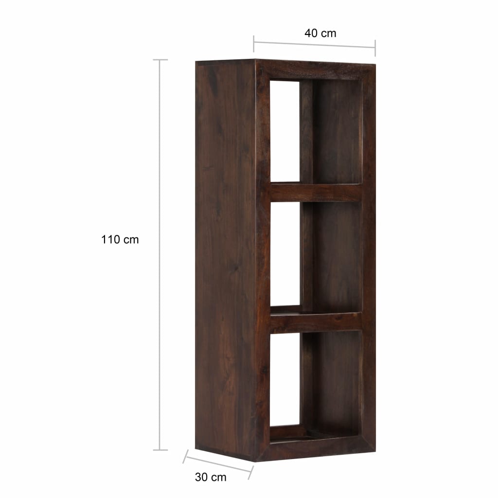 vidaXL Console Cabinet 15.7"x11.8"x43.3" Solid Acacia Wood-8