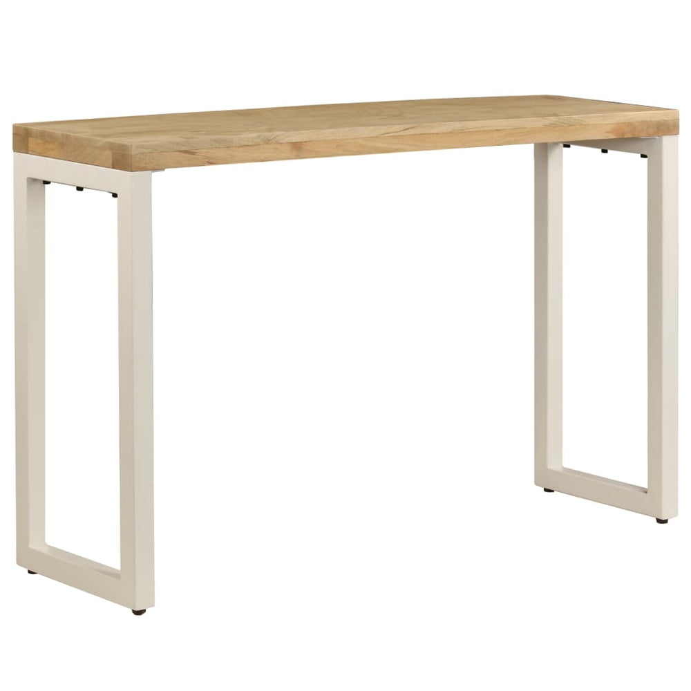 vidaXL Console Table 47.2"x13.8"x29.9" Solid Mango Wood and Steel-1