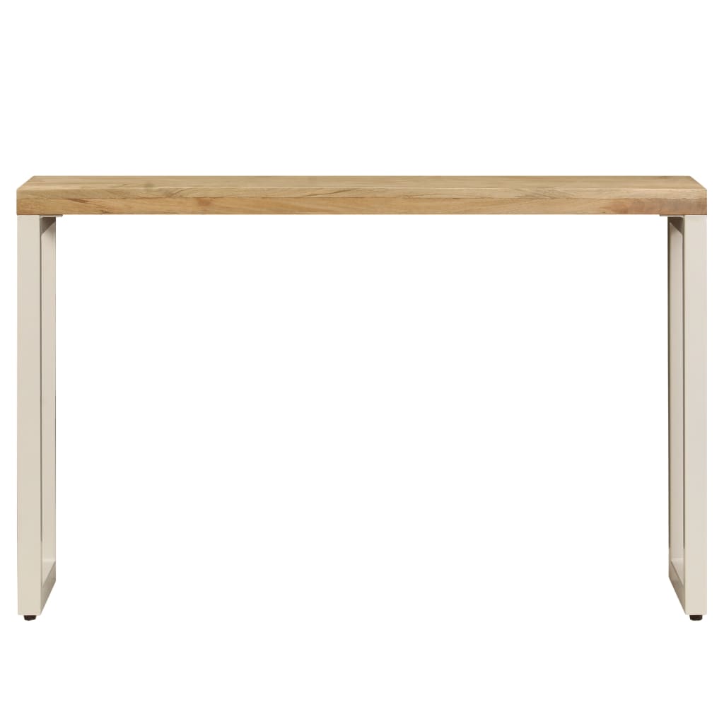 vidaXL Console Table 47.2"x13.8"x29.9" Solid Mango Wood and Steel-2