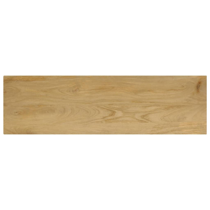 vidaXL Console Table 47.2"x13.8"x29.9" Solid Mango Wood and Steel-3