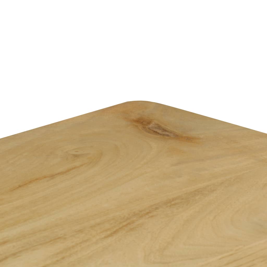 vidaXL Console Table 47.2"x13.8"x29.9" Solid Mango Wood and Steel-4