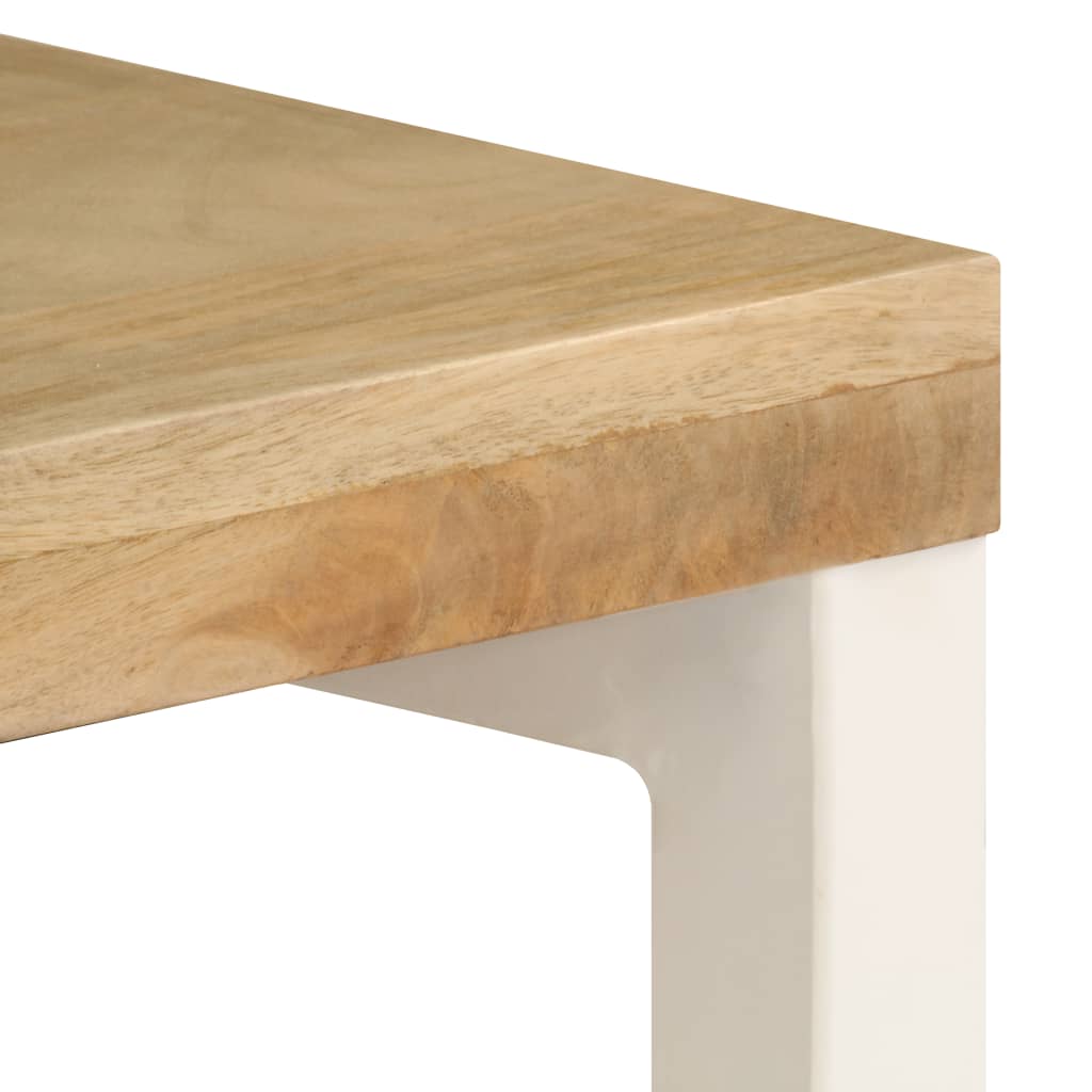 vidaXL Console Table 47.2"x13.8"x29.9" Solid Mango Wood and Steel-5