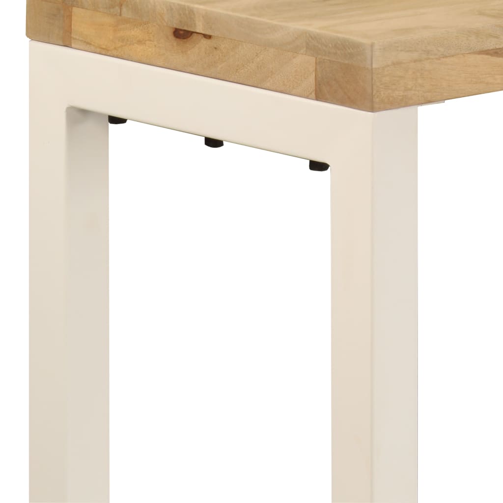 vidaXL Console Table 47.2"x13.8"x29.9" Solid Mango Wood and Steel-6