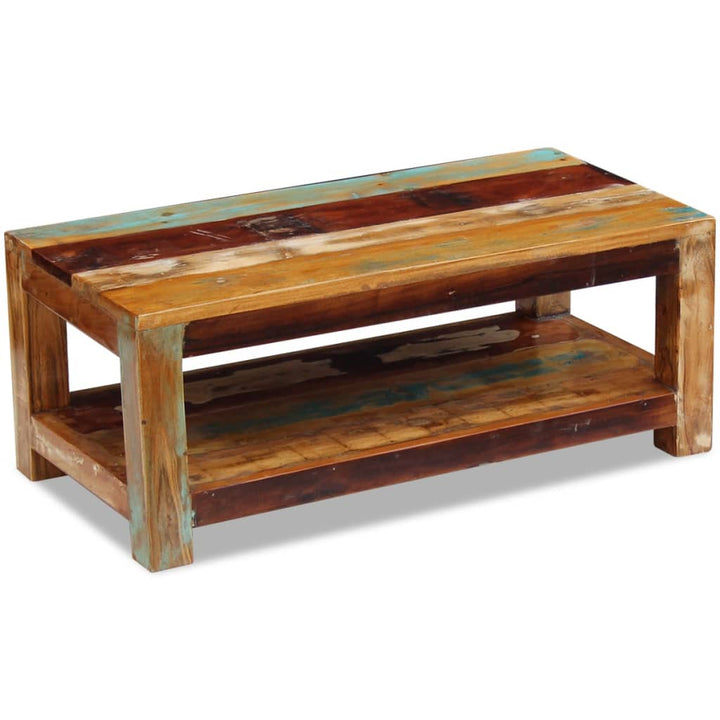 vidaXL Coffee Table Solid Reclaimed Wood 35.4"x17.7"x13.8"-2