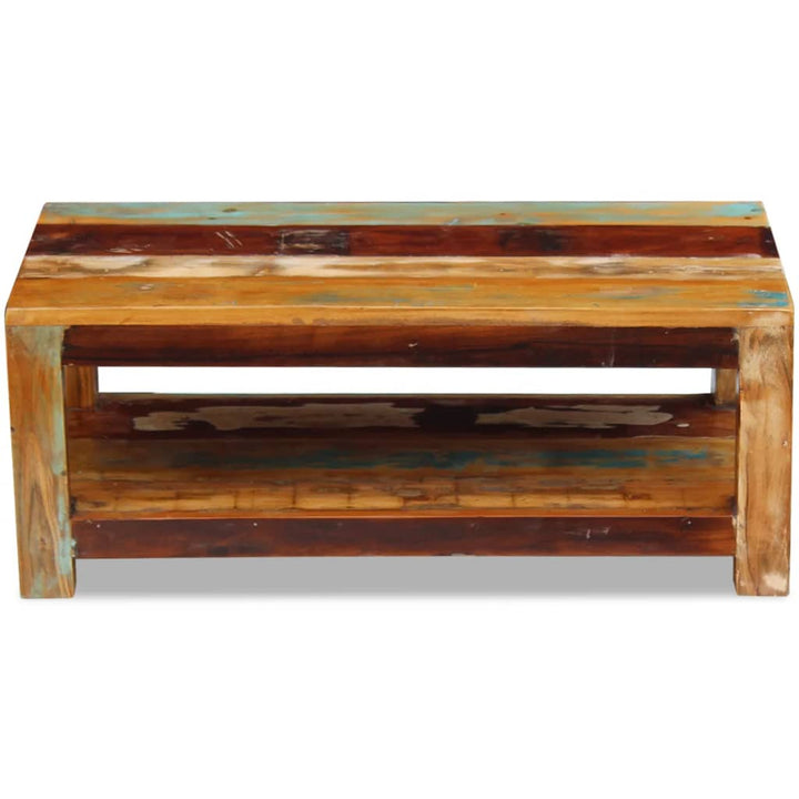 vidaXL Coffee Table Solid Reclaimed Wood 35.4"x17.7"x13.8"-4