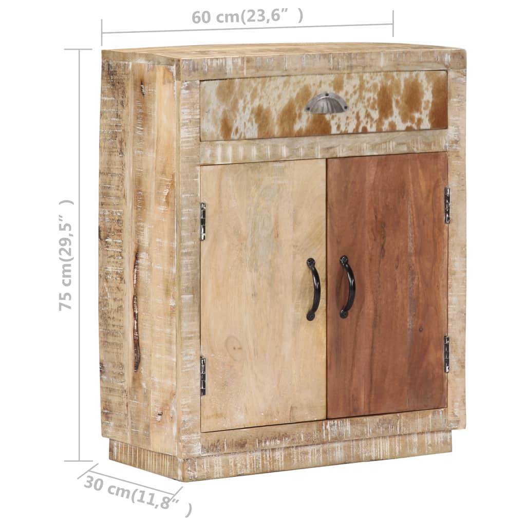 vidaXL Sideboard Buffet Storage Side Cabinet for Living Room Solid Wood Mango-8