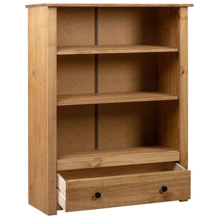 vidaXL Bookshelf Bookcase Decor Shelving Unit Solid Wood Pine Panama Range-11