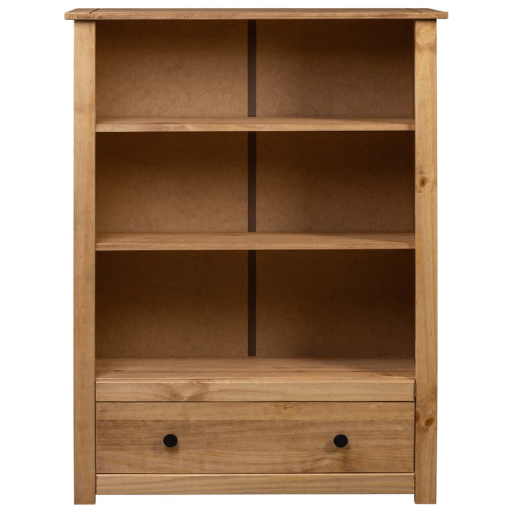 vidaXL Bookshelf Bookcase Decor Shelving Unit Solid Wood Pine Panama Range-12