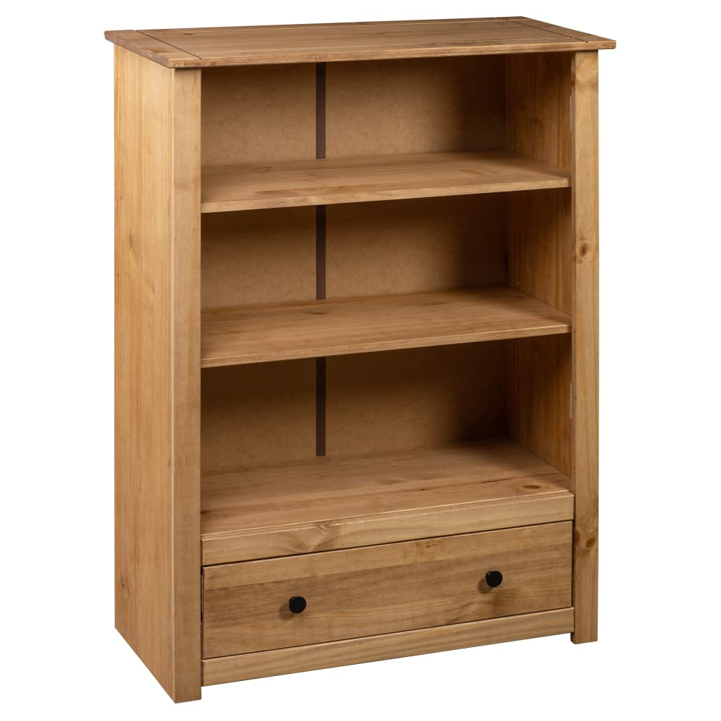 vidaXL Bookshelf Bookcase Decor Shelving Unit Solid Wood Pine Panama Range-13