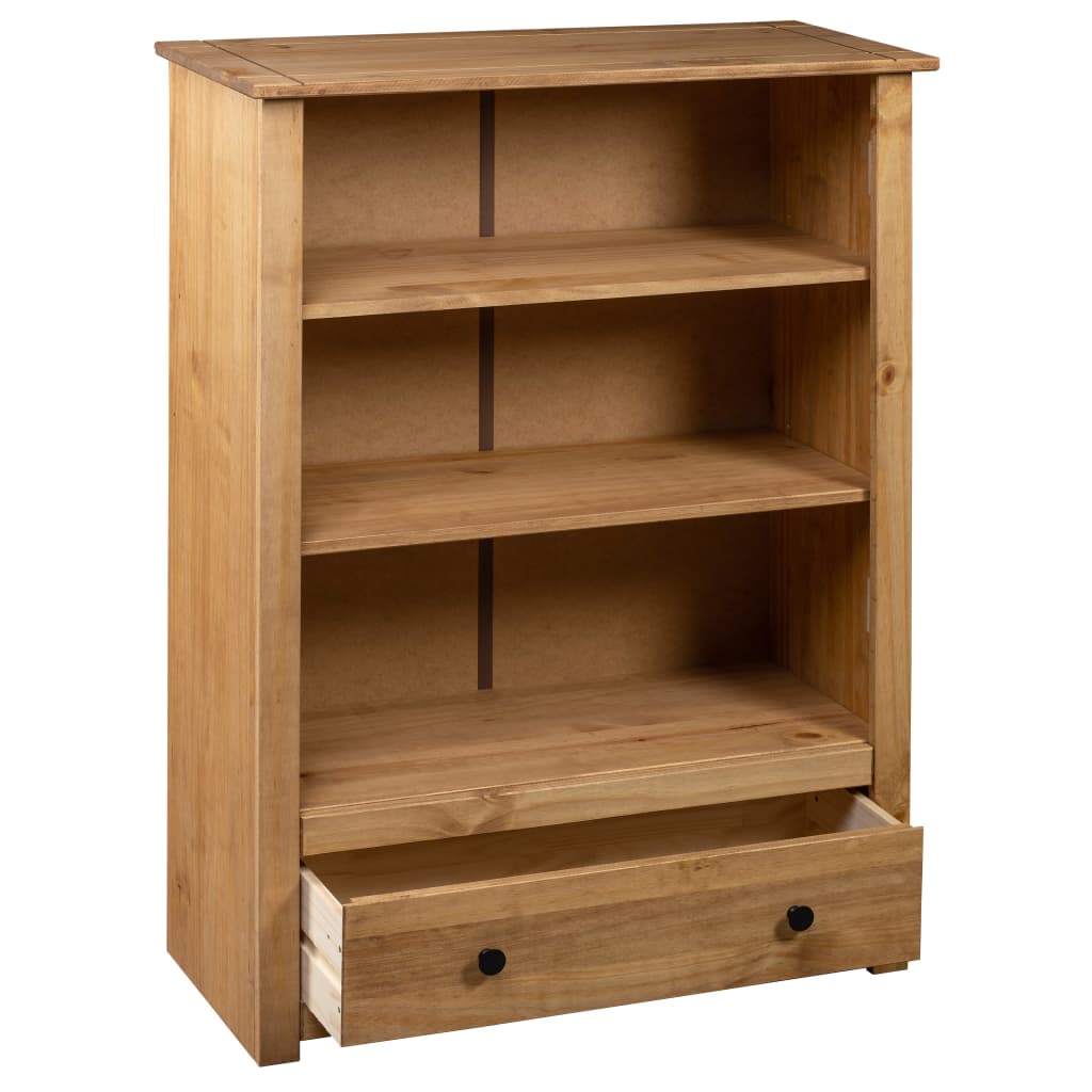 vidaXL Bookshelf Bookcase Decor Shelving Unit Solid Wood Pine Panama Range-14