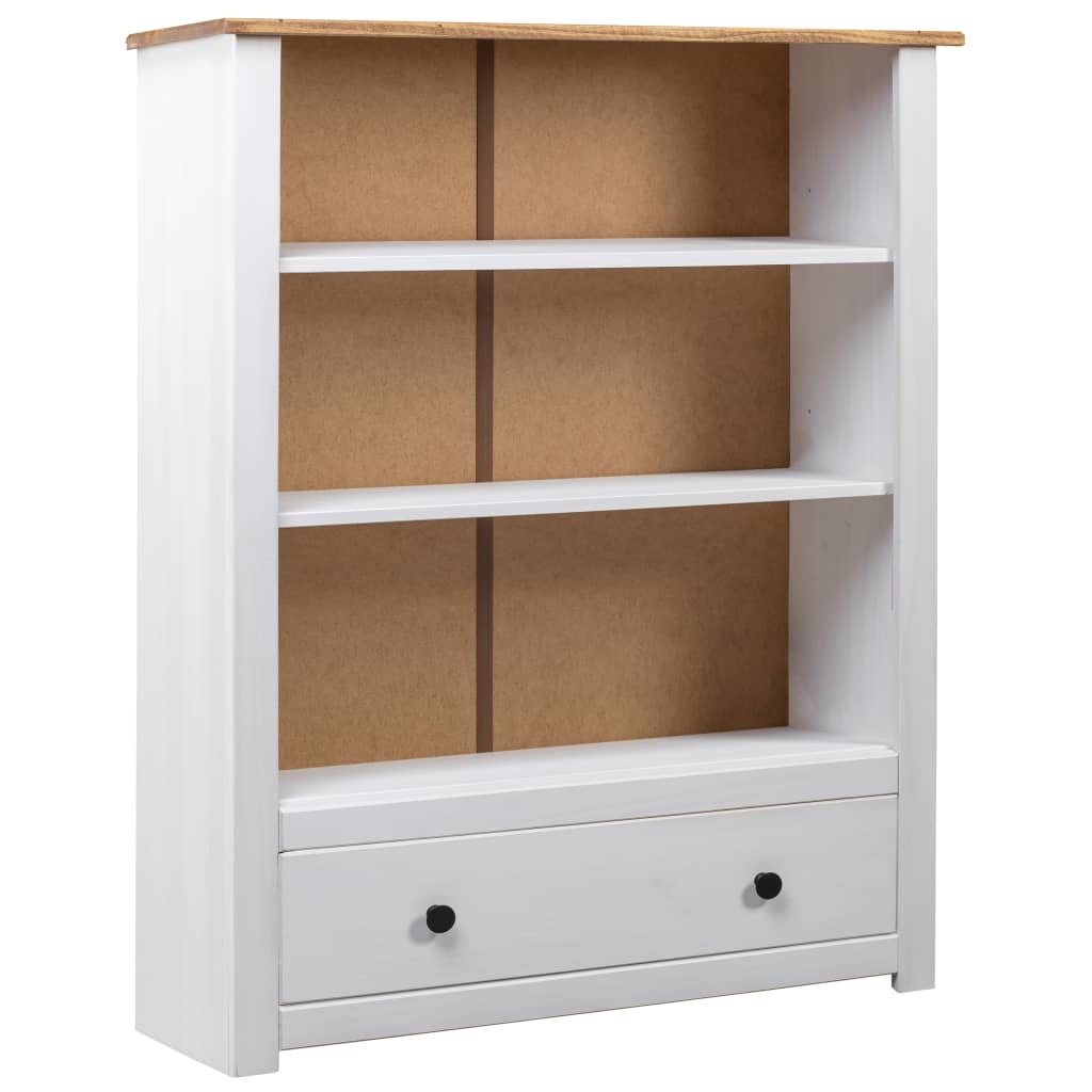 vidaXL Bookshelf Bookcase Decor Shelving Unit Solid Wood Pine Panama Range-8
