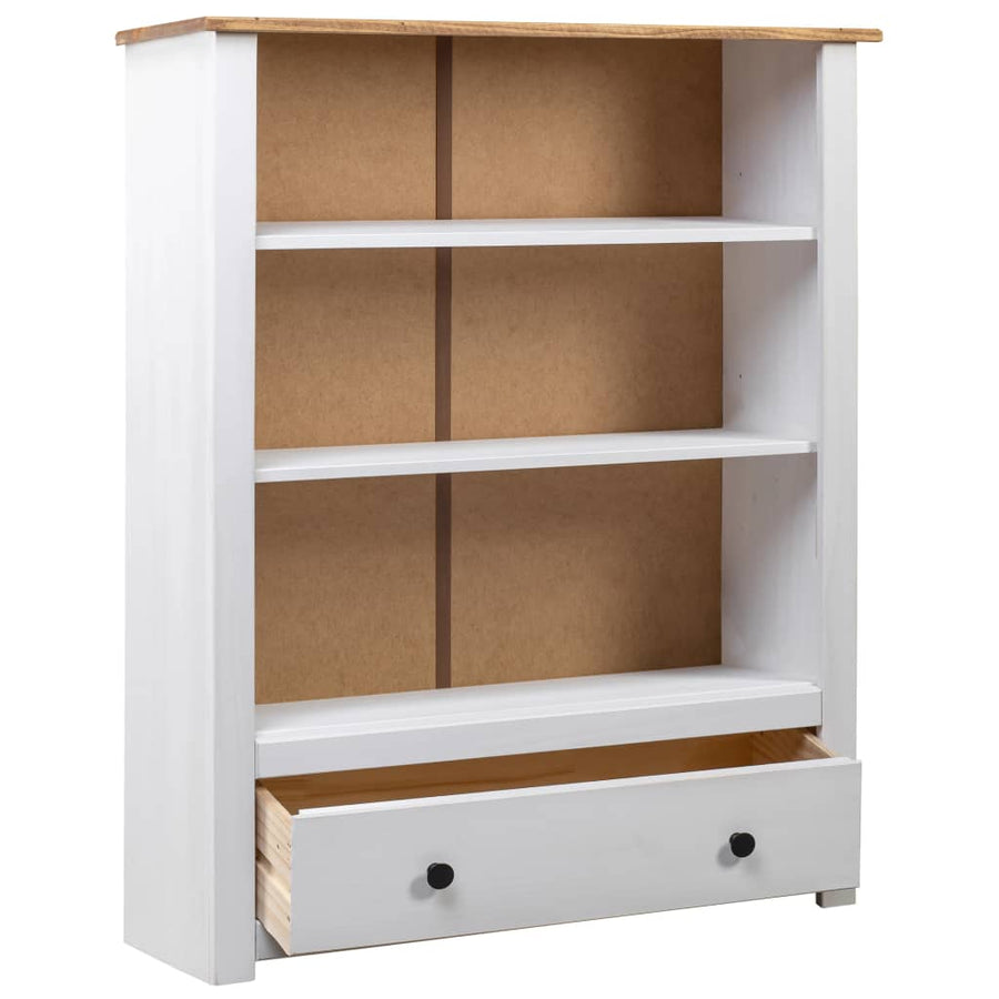vidaXL Bookshelf Bookcase Decor Shelving Unit Solid Wood Pine Panama Range-0