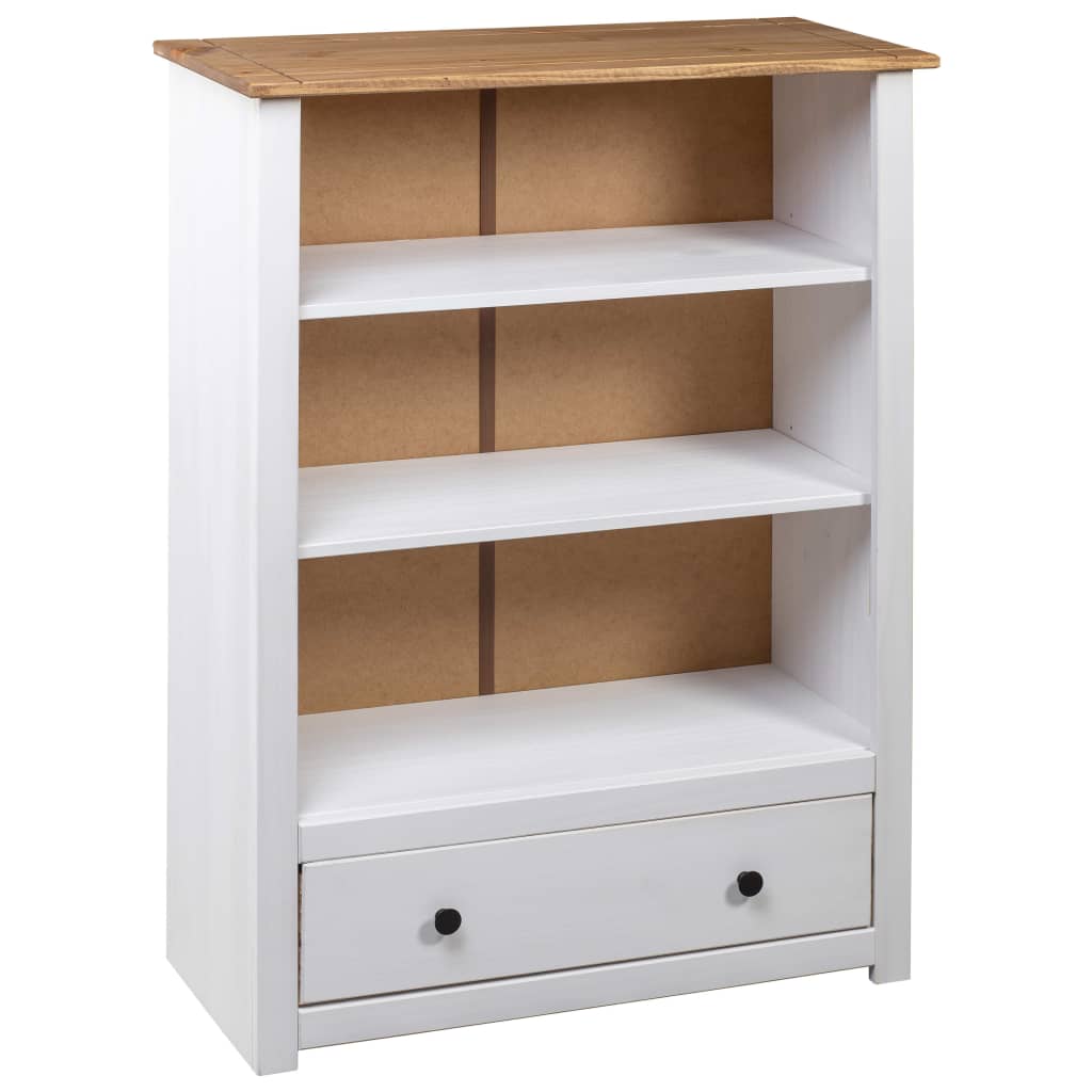 vidaXL Bookshelf Bookcase Decor Shelving Unit Solid Wood Pine Panama Range-2