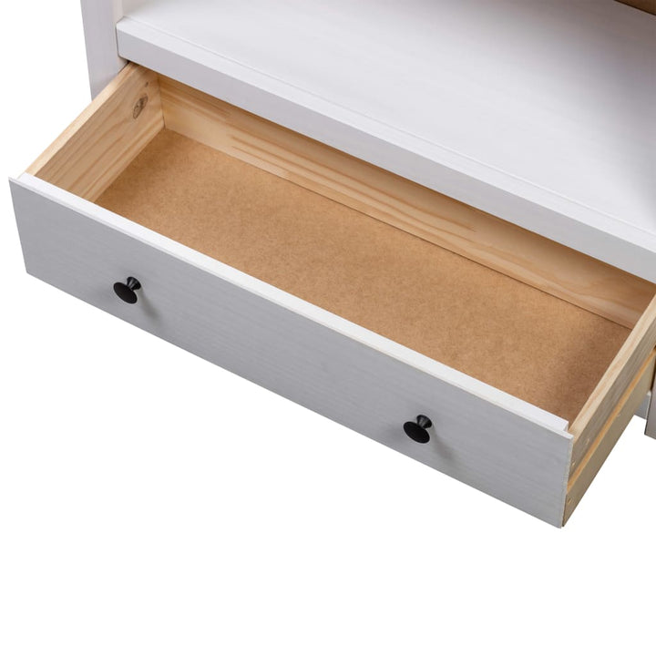 vidaXL Bookshelf Bookcase Decor Shelving Unit Solid Wood Pine Panama Range-5