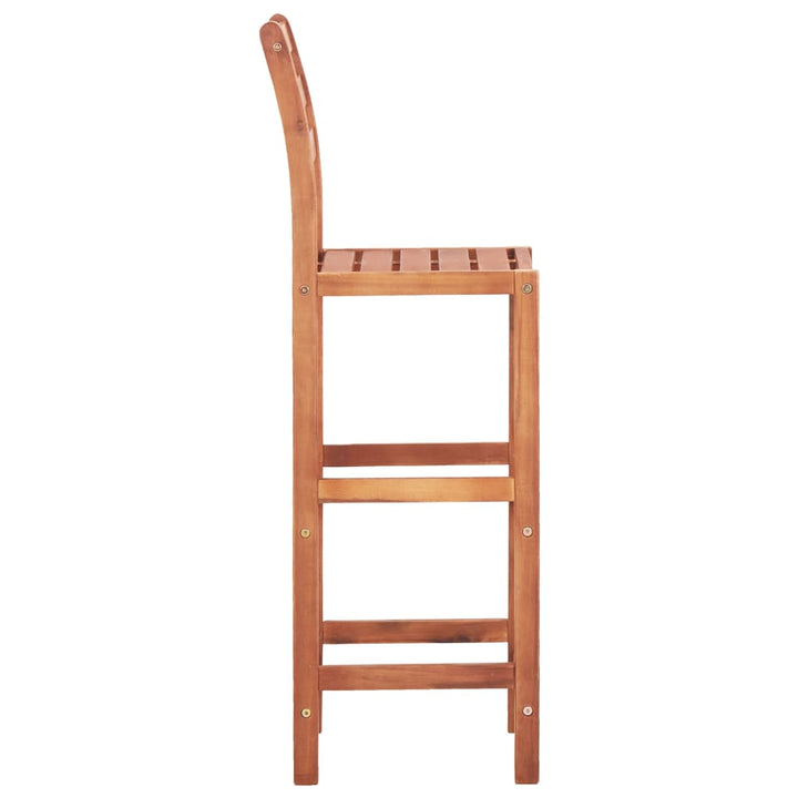 vidaXL Bar Stool Bar Seat Counter Height Stool for Kitchen Pub Solid Wood-5